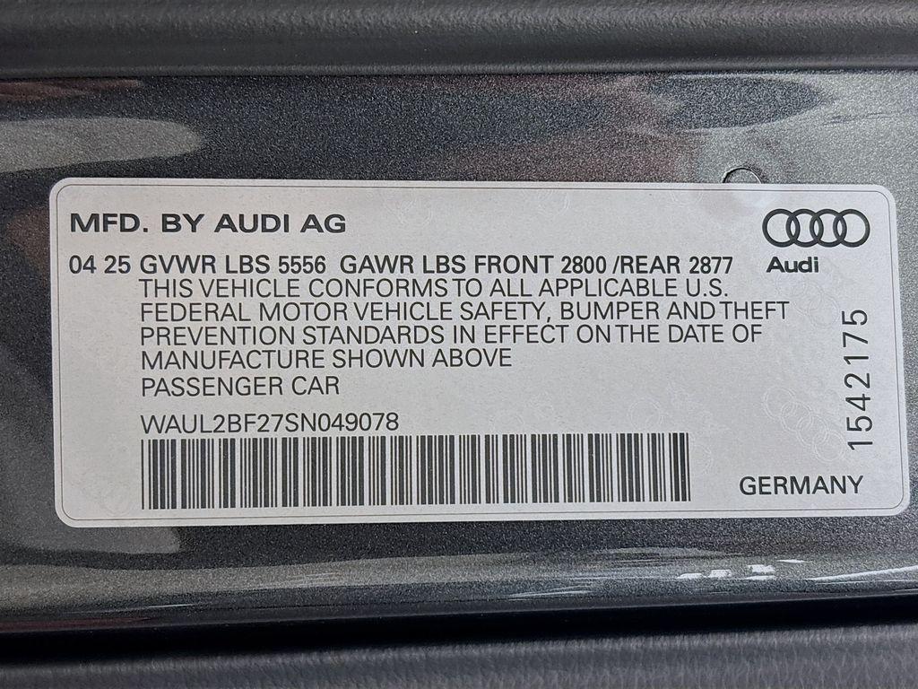 new 2025 Audi A6 car, priced at $68,335