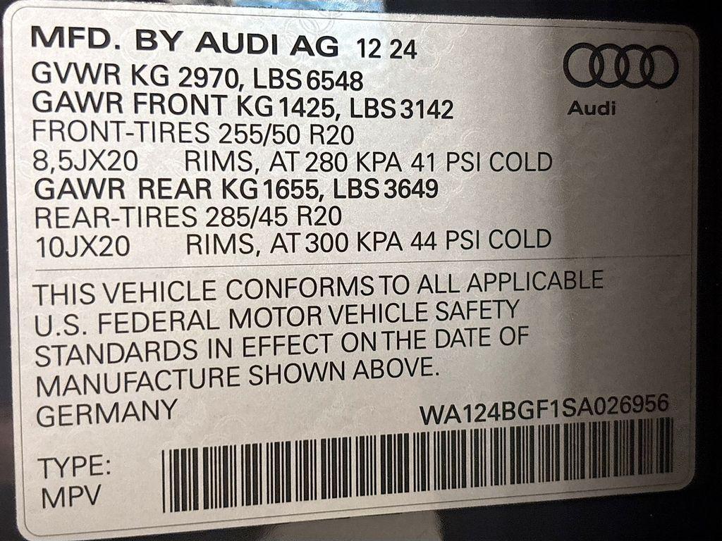 new 2025 Audi Q6 e-tron car, priced at $72,255