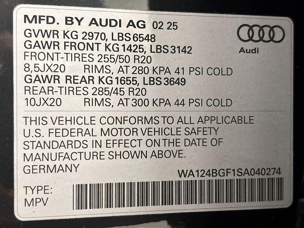new 2025 Audi Q6 e-tron car, priced at $75,750