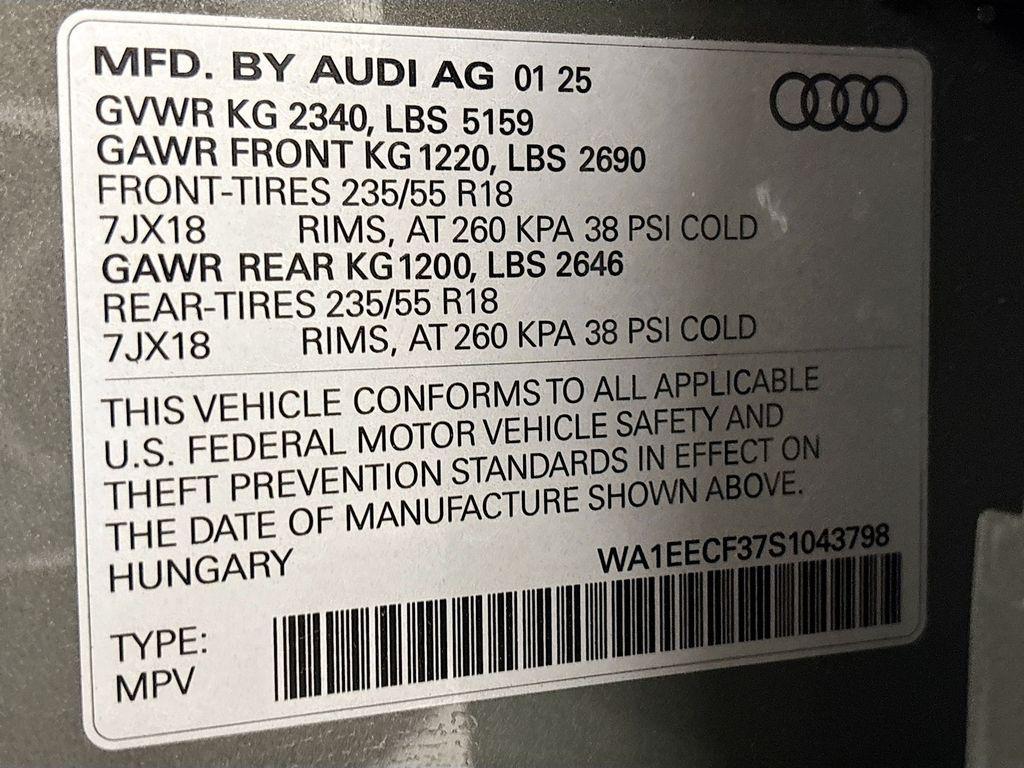new 2025 Audi Q3 car, priced at $45,200