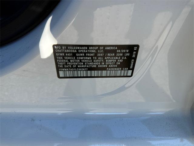 used 2020 Volkswagen Passat car, priced at $19,752