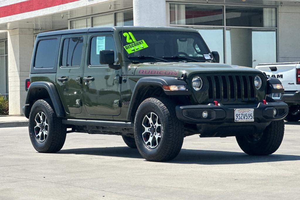 used 2021 Jeep Wrangler Unlimited car, priced at $31,399