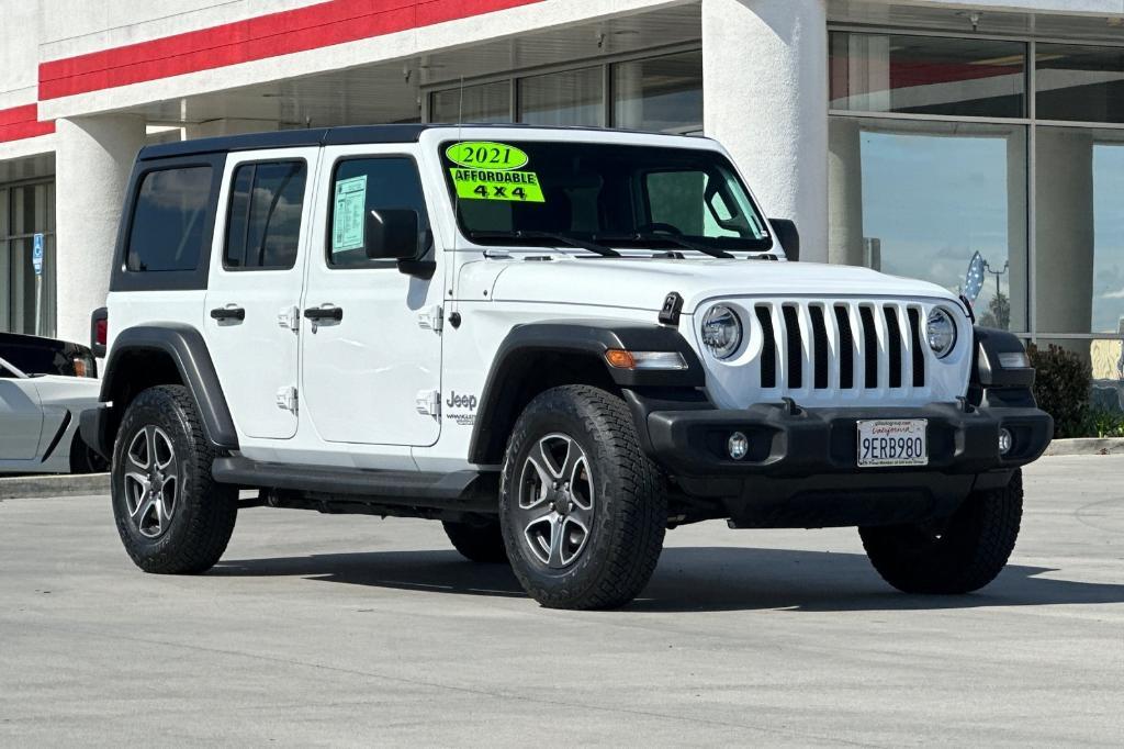 used 2021 Jeep Wrangler Unlimited car, priced at $28,525