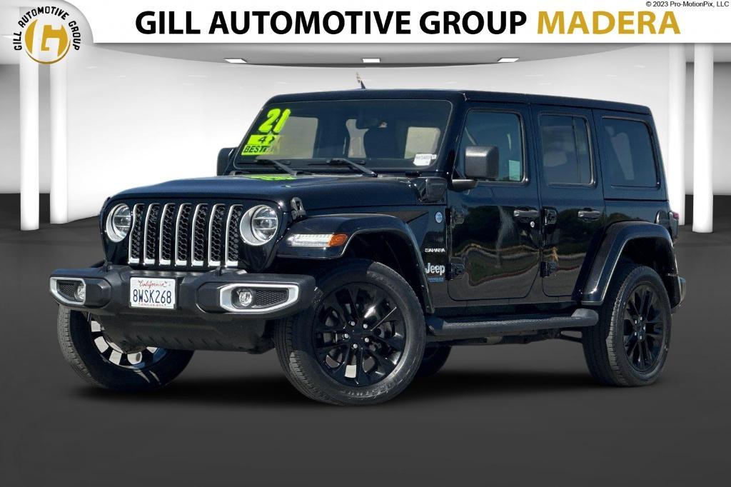 used 2021 Jeep Wrangler Unlimited 4xe car, priced at $33,699