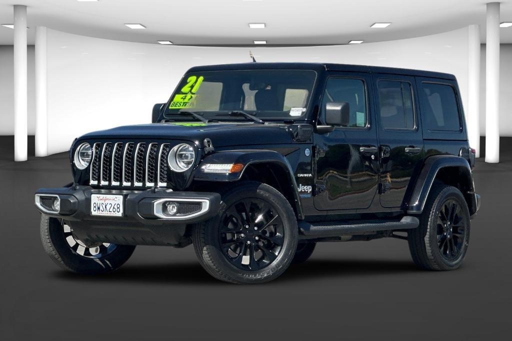 used 2021 Jeep Wrangler Unlimited 4xe car, priced at $33,699