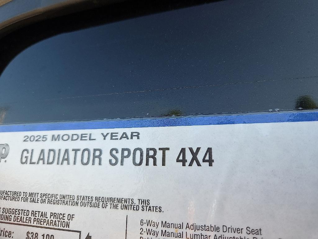 new 2025 Jeep Gladiator car, priced at $41,077