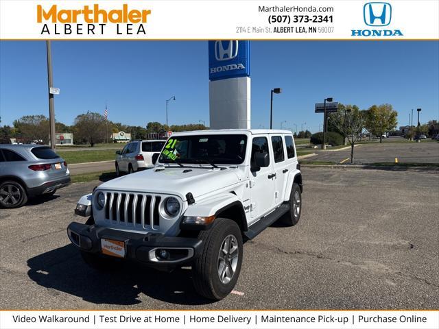 used 2021 Jeep Wrangler Unlimited car, priced at $33,995