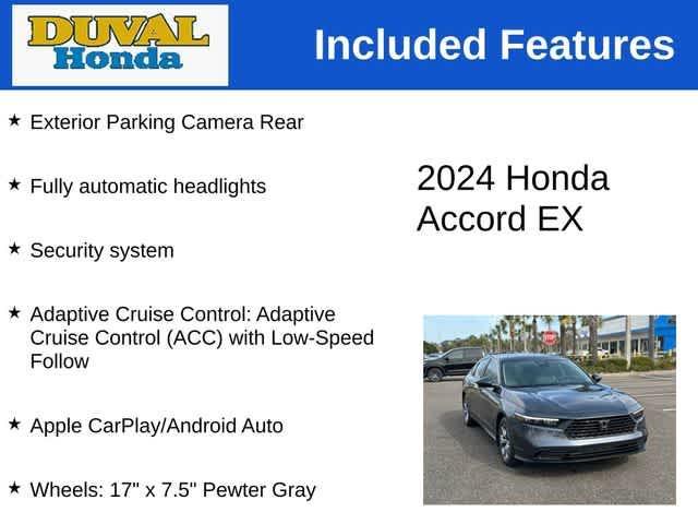 new 2024 Honda Accord car, priced at $29,599