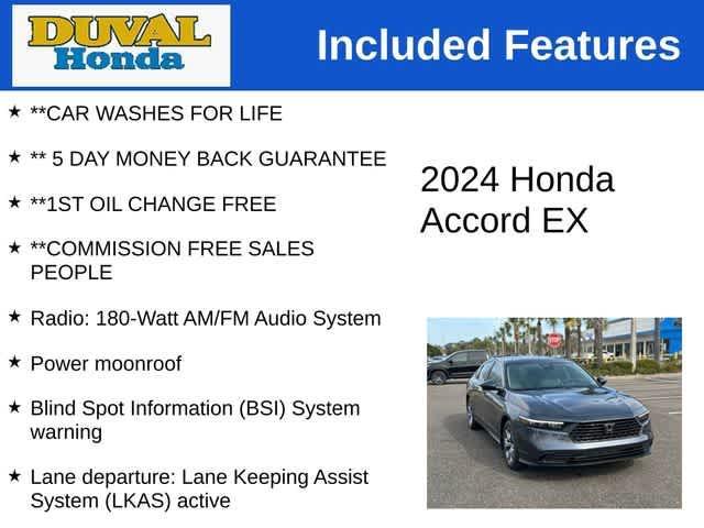 new 2024 Honda Accord car, priced at $29,599