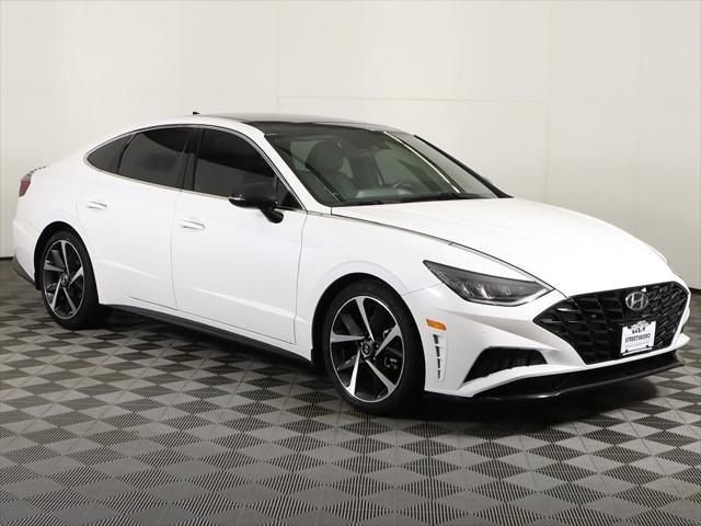 used 2021 Hyundai Sonata car, priced at $18,129