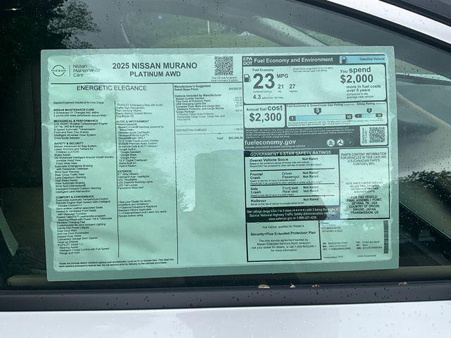 new 2025 Nissan Murano car, priced at $52,484