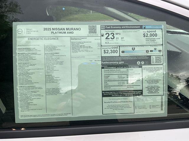 new 2025 Nissan Murano car, priced at $51,945