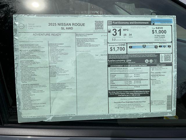 new 2025 Nissan Rogue car, priced at $39,504