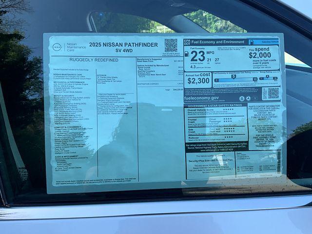new 2025 Nissan Pathfinder car, priced at $41,098