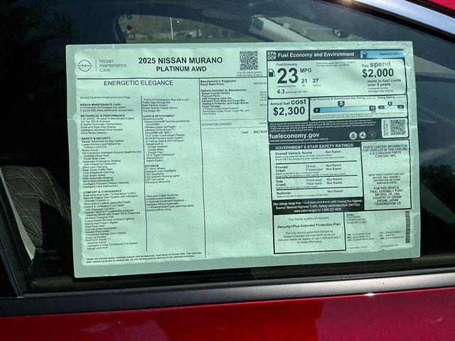 new 2025 Nissan Murano car, priced at $52,725