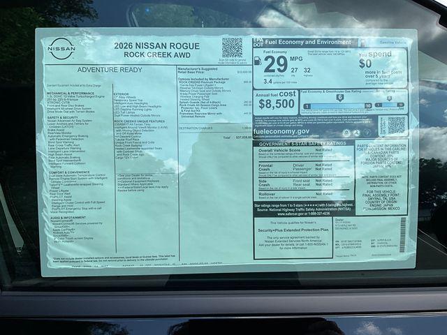 new 2026 Nissan Rogue car, priced at $37,035
