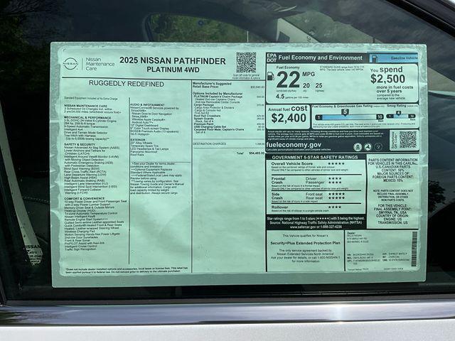 new 2025 Nissan Pathfinder car, priced at $51,533