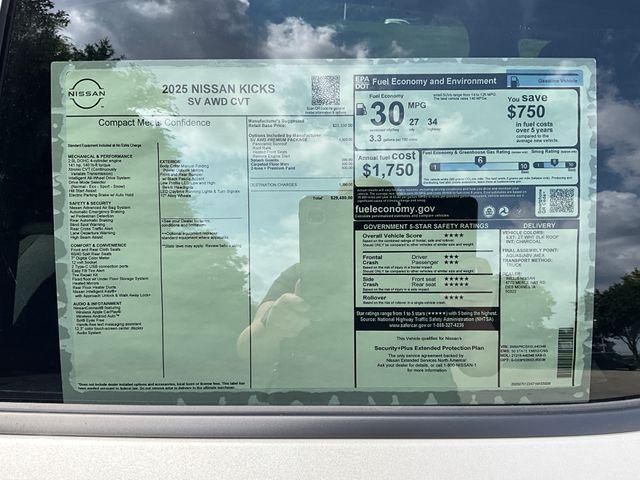new 2025 Nissan Kicks car, priced at $28,215