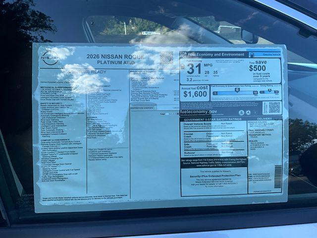 new 2026 Nissan Rogue car, priced at $42,064