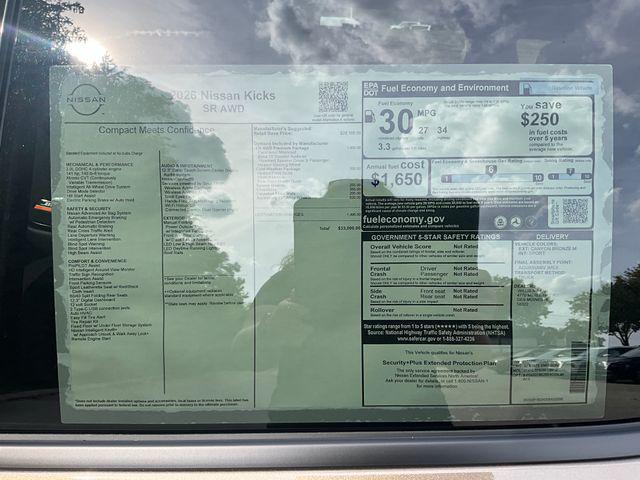 new 2026 Nissan Kicks car, priced at $33,000