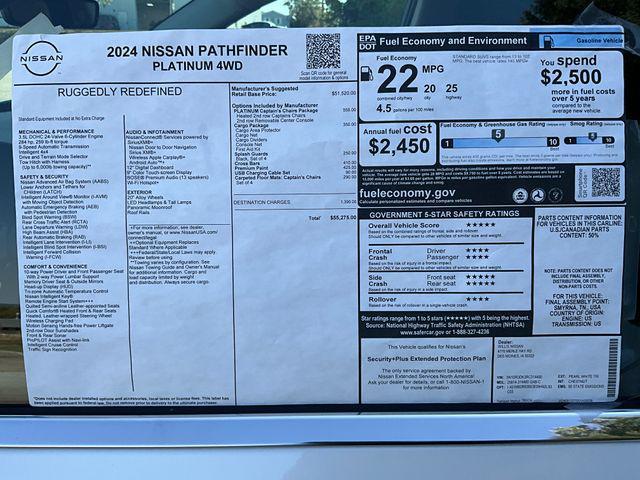 new 2024 Nissan Pathfinder car, priced at $53,877