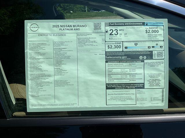 new 2025 Nissan Murano car, priced at $50,519