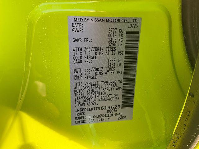 new 2026 Nissan Frontier car, priced at $48,725