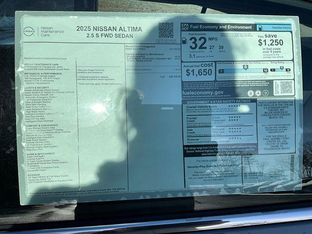 new 2025 Nissan Altima car, priced at $27,208