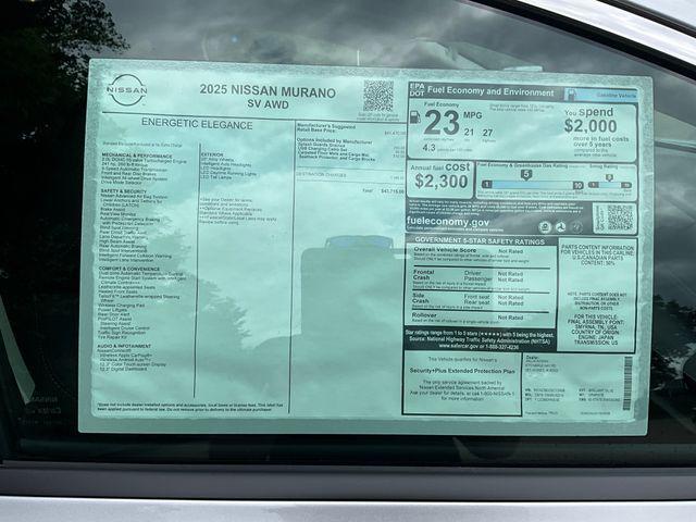 new 2025 Nissan Murano car, priced at $41,647