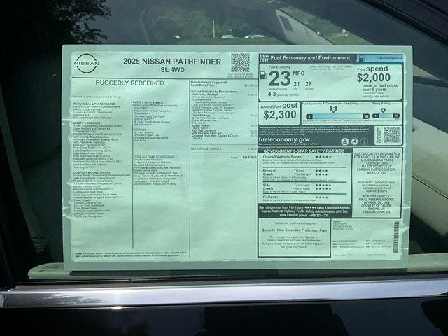 new 2025 Nissan Pathfinder car, priced at $50,193