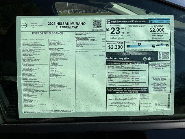 new 2025 Nissan Murano car, priced at $52,390