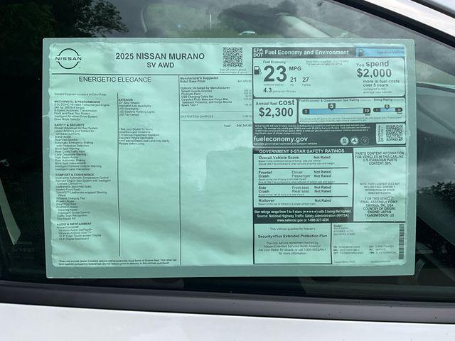 new 2025 Nissan Murano car, priced at $42,213