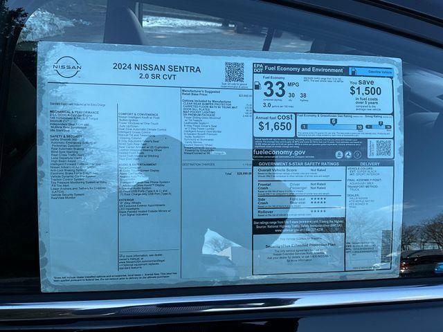 new 2024 Nissan Sentra car, priced at $27,403