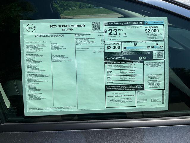 new 2025 Nissan Murano car, priced at $41,809