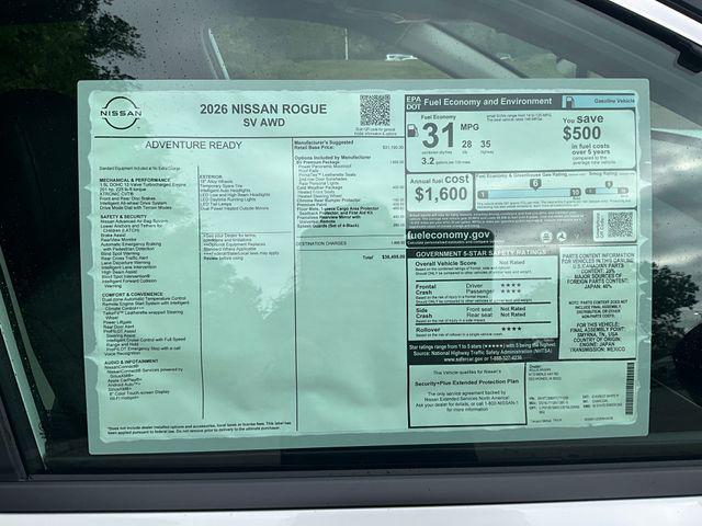 new 2026 Nissan Rogue car, priced at $34,958