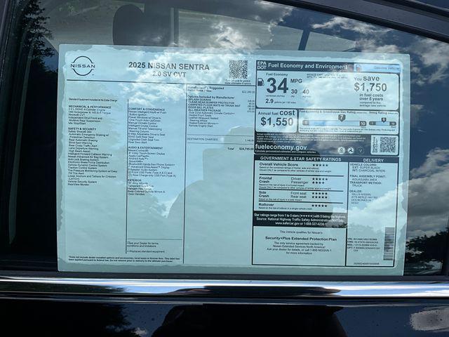 new 2025 Nissan Sentra car, priced at $23,841