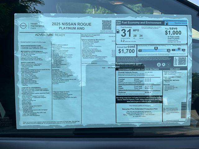 new 2025 Nissan Rogue car, priced at $44,530