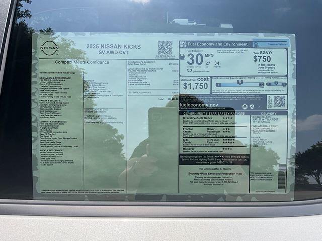 new 2025 Nissan Kicks car, priced at $28,215