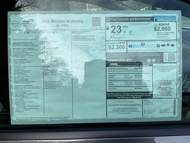 new 2025 Nissan Murano car, priced at $46,910