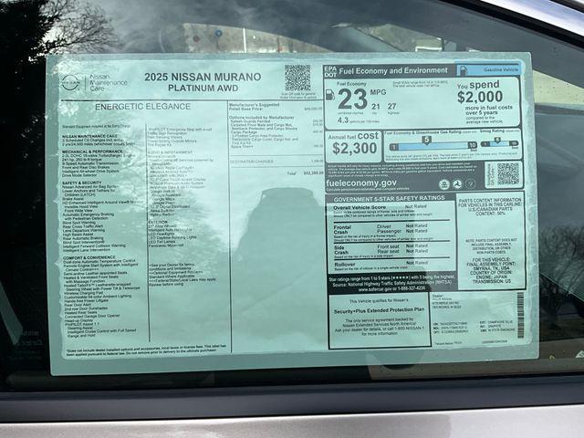 new 2025 Nissan Murano car, priced at $52,640