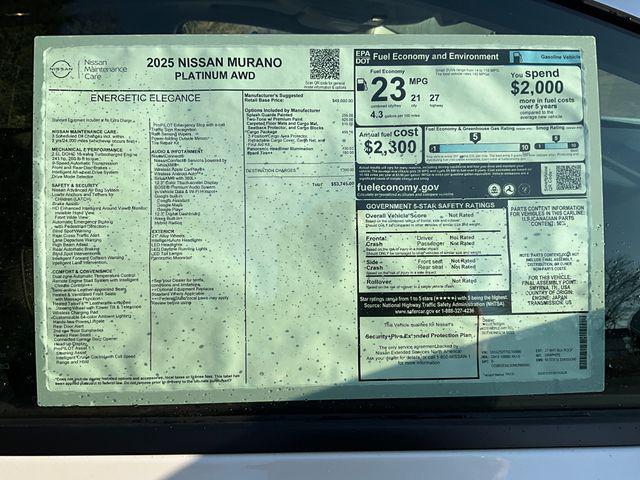 new 2025 Nissan Murano car, priced at $53,995