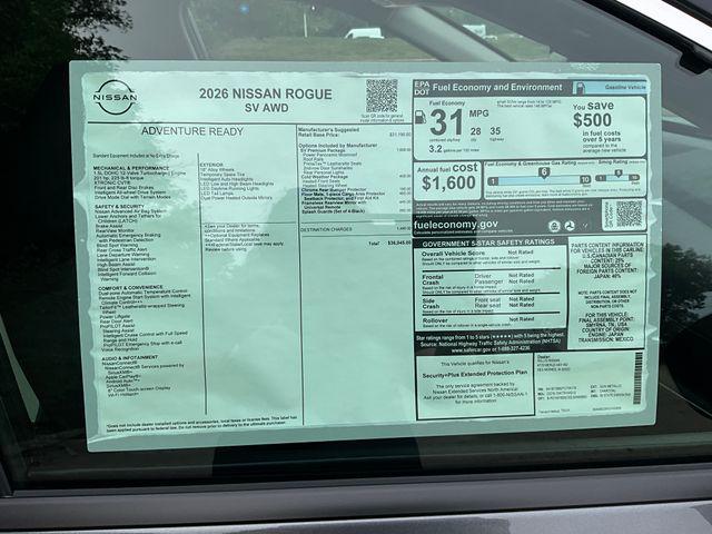 new 2026 Nissan Rogue car, priced at $34,215