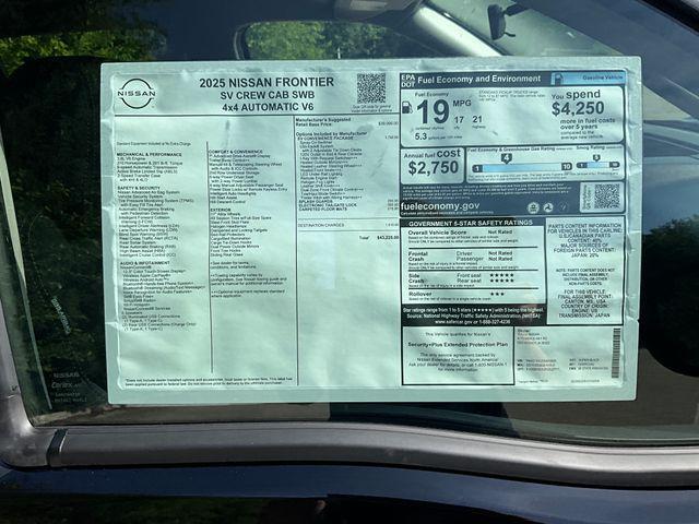 new 2025 Nissan Frontier car, priced at $41,928