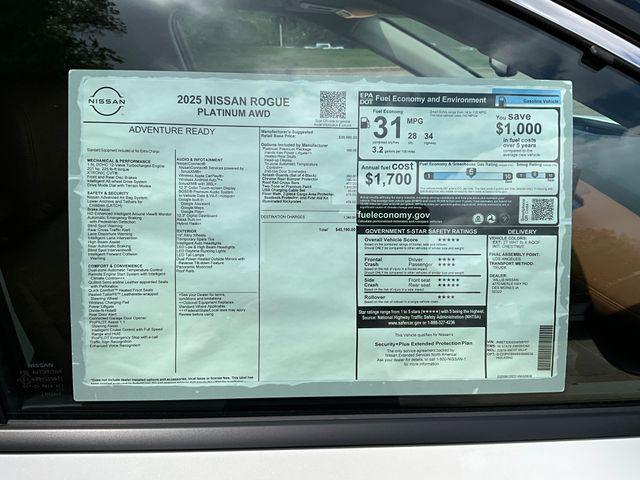new 2025 Nissan Rogue car, priced at $45,390
