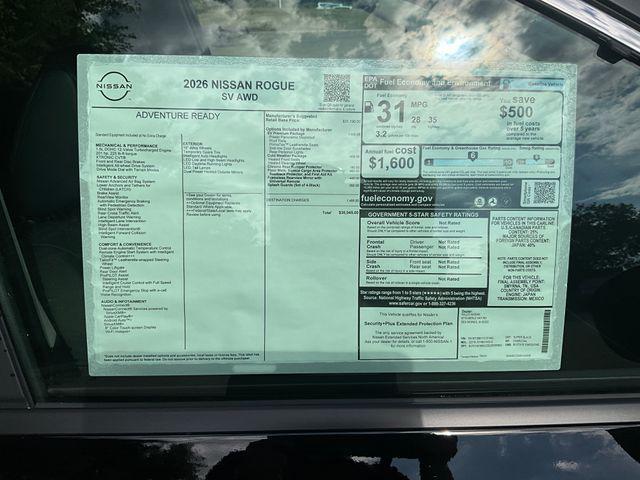 new 2026 Nissan Rogue car, priced at $34,552