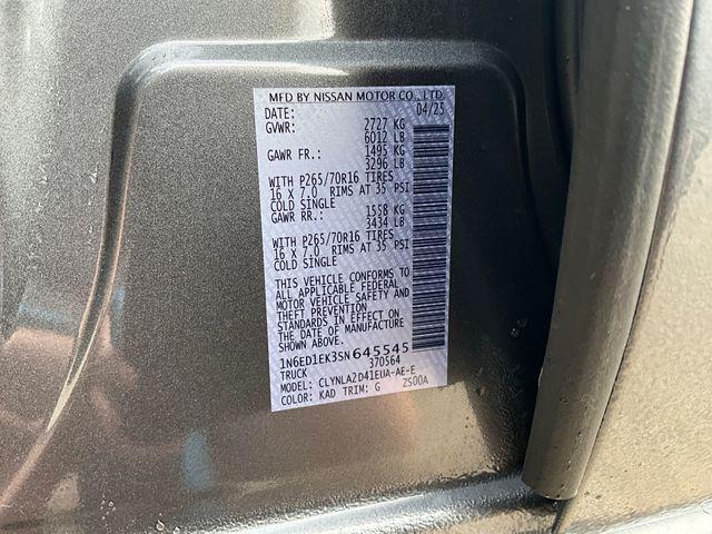 new 2025 Nissan Frontier car, priced at $36,996