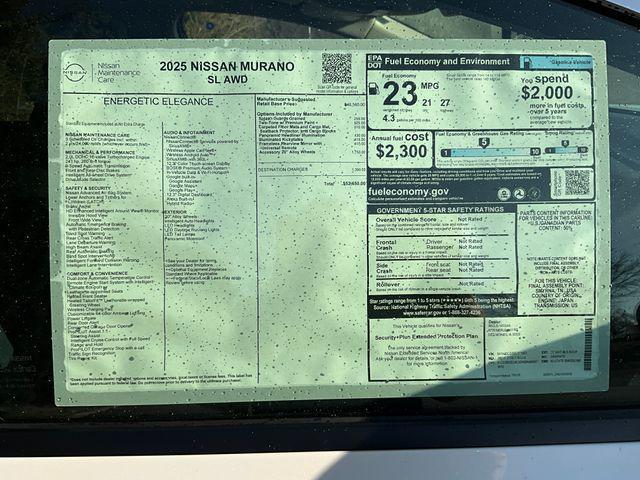 new 2025 Nissan Murano car, priced at $53,004