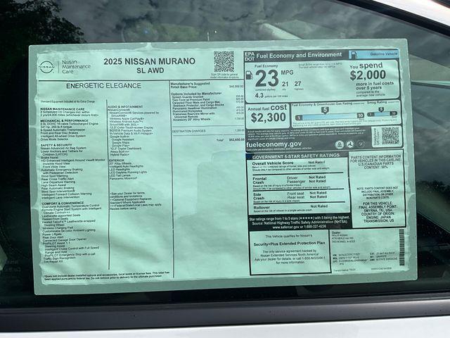 new 2025 Nissan Murano car, priced at $49,701