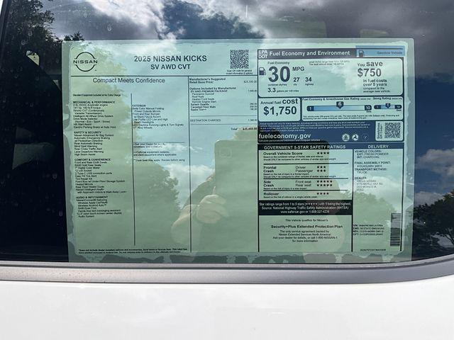 new 2025 Nissan Kicks car, priced at $27,655