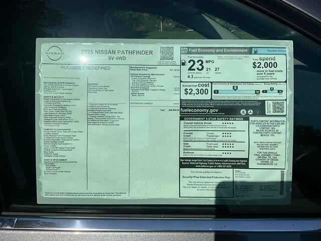 new 2025 Nissan Pathfinder car, priced at $42,879
